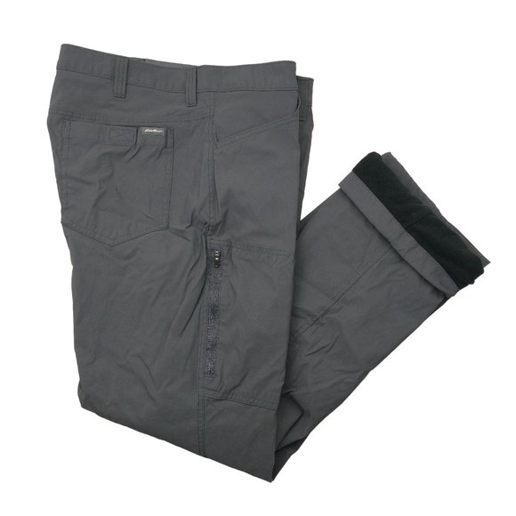 Eddie Bauer Pants Eddie Bauer Mens 38x3 Gray Fleece Lined Tech